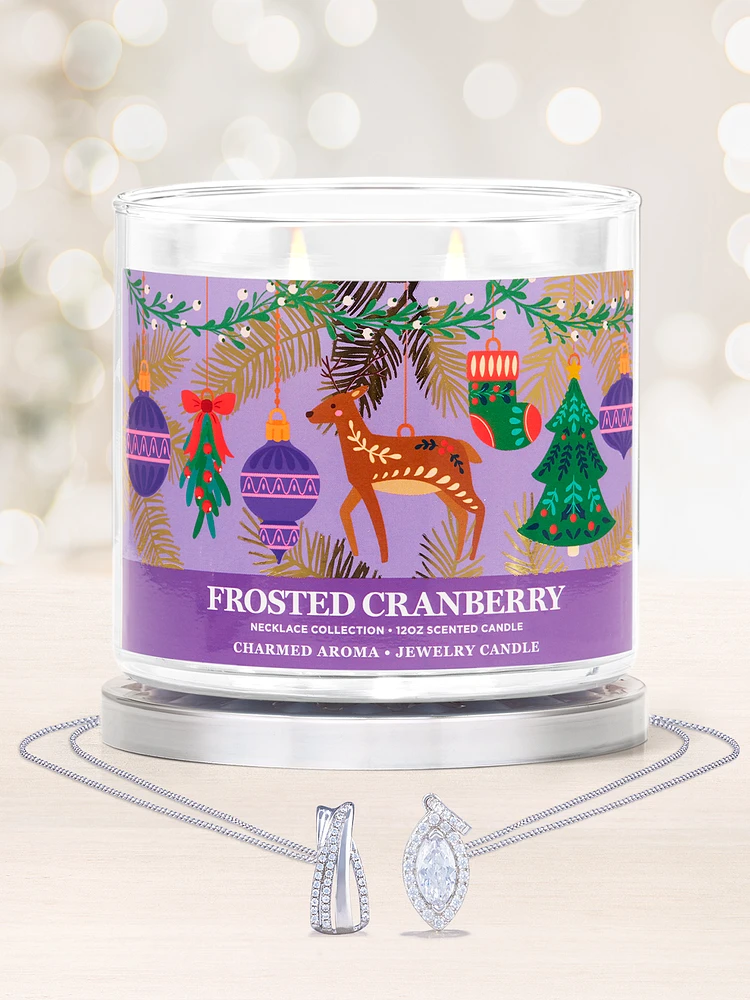 Frosted Cranberry Candle - Necklace Collection