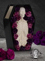 Skeleton Coffin Jewelry Candle - Ring