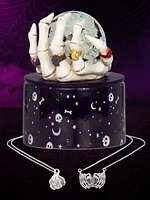 Skeleton Hand Snow Globe Jewelry Candle - Skeleton Hand Necklace Collection