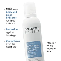 GOLDWELL StyleSign Bodifying Brilliance Mousse