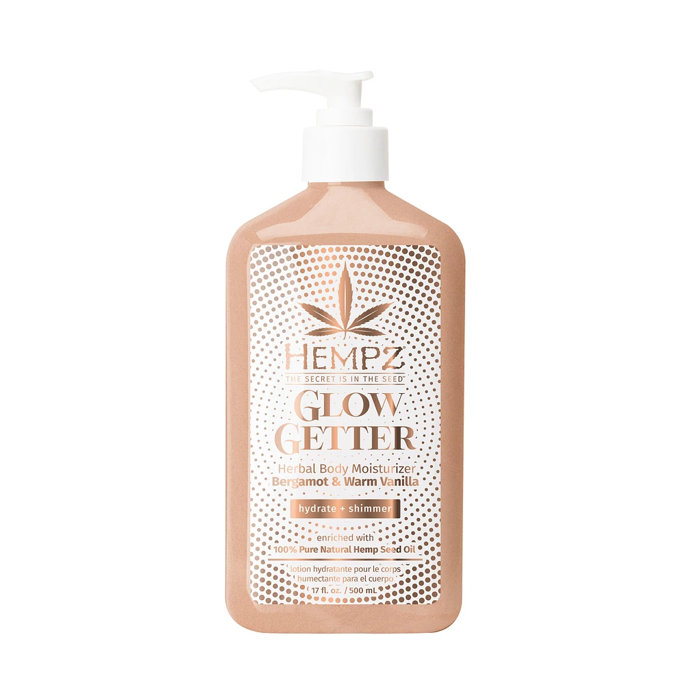 HEMPZ Glow Getter Bergamont & Warm Vanilla Herbal Body Moisturizer