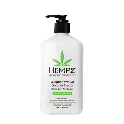 HEMPZ Whipped Vanilla Coconut Cream Herbal Body Moisturizer