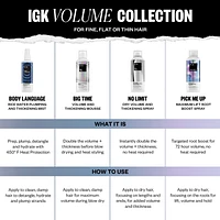 IGK Big Time Volume & Thickening Mousse