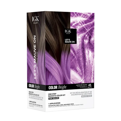 IGK Color Bright One Step Bleach & Color Kit: Let's Mauve On