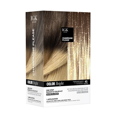 IGK Color Bright One Step Bleach & Color Kit: Champagne Please