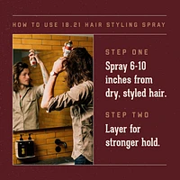 18.21 Man Made Premium Hairspray Sweet Tobacco