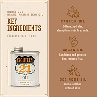 18.21 Man Made Beard, Hair & Skin Noble Oud