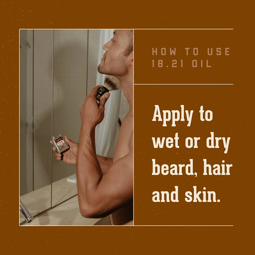 18.21 Man Made Beard, Hair & Skin Noble Oud