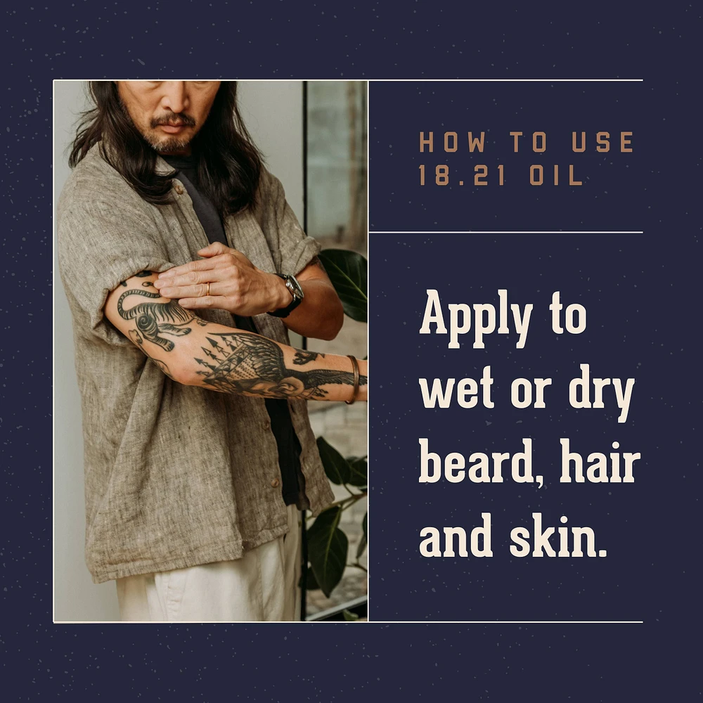 18.21 Man Made Beard, Hair & Skin Absolute Mahogany