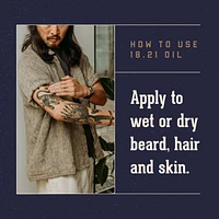 18.21 Man Made Beard, Hair & Skin Absolute Mahogany