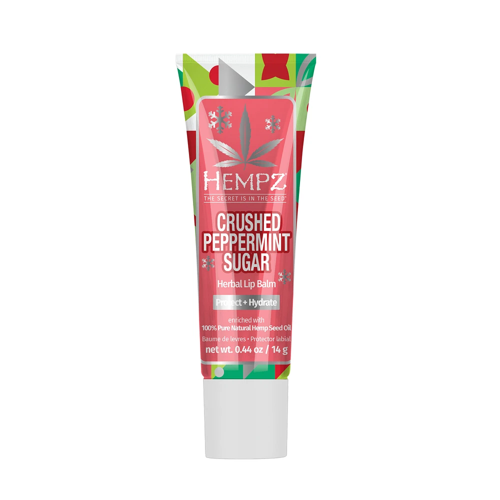 HEMPZ Crushed Peppermint Sugar Herbal Lip Balm