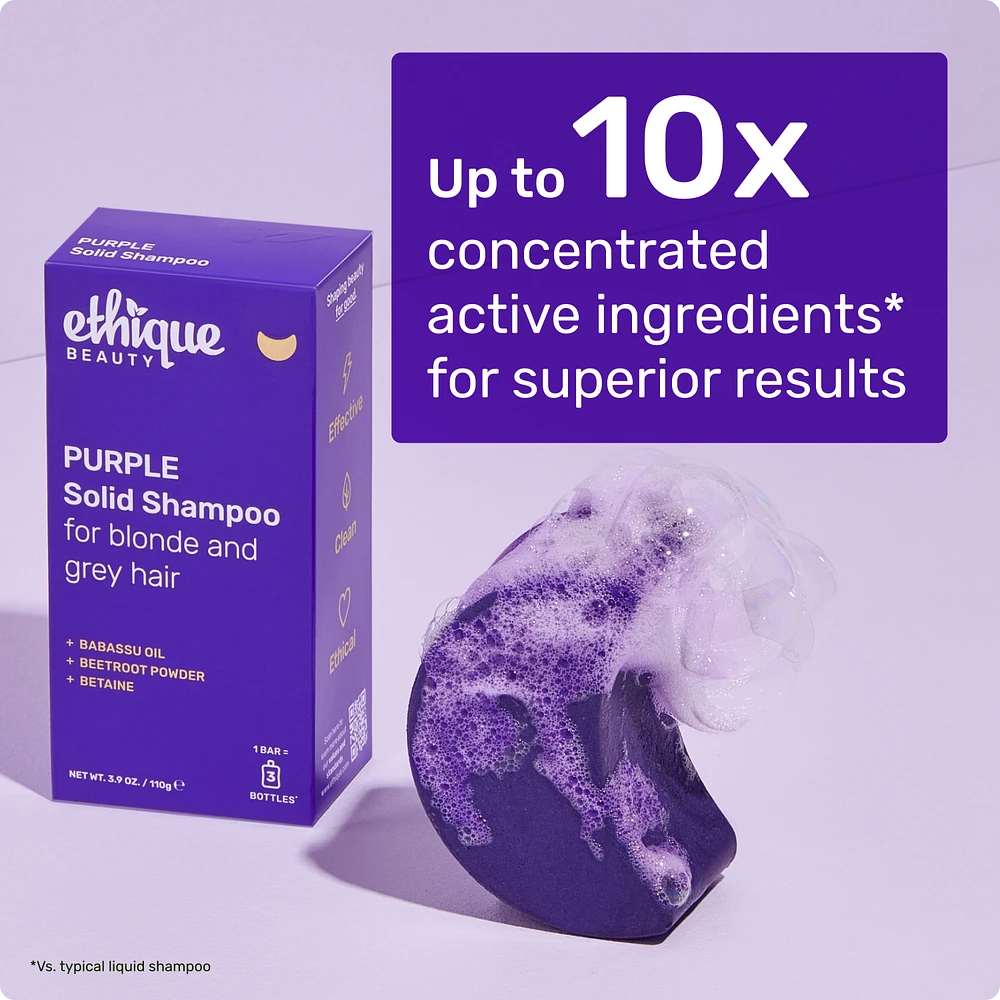 ETHIQUE BEAUTY Purple Solid Shampoo Bar