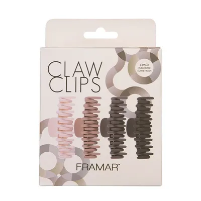 FRAMAR Claw Clips Neutral 4 Pack