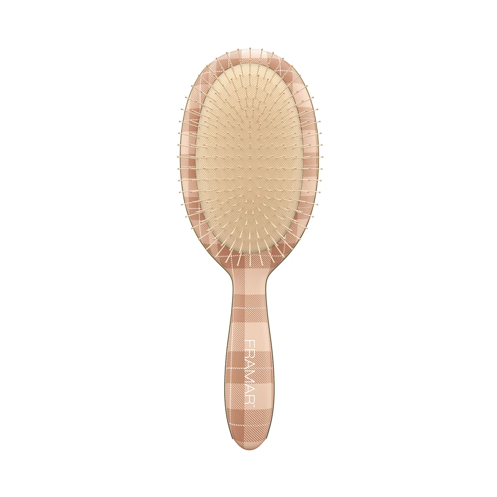 FRAMAR Plaid Hair Day Detangle Brush