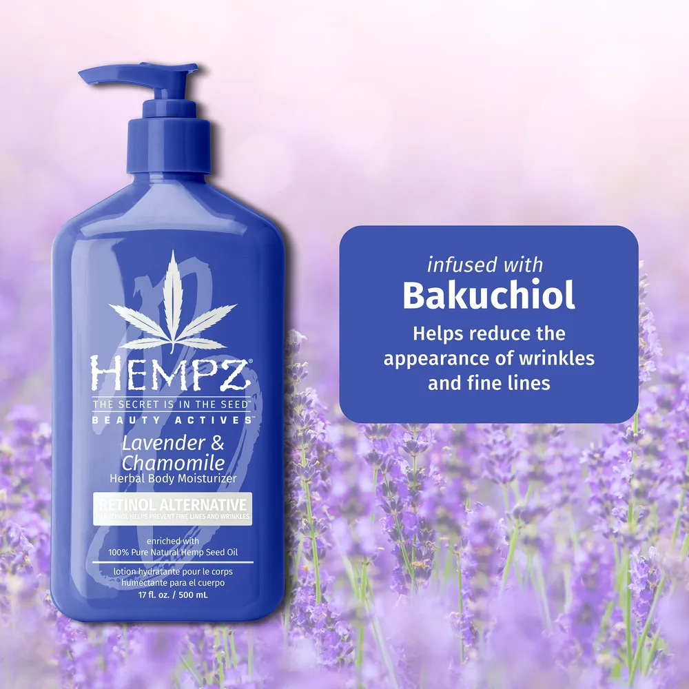 HEMPZ Beauty Actives Lavender & Chamomile Herbal Body Moisturizer