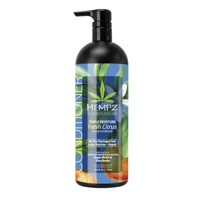 HEMPZ Triple Moisture Fresh Citrus Herbal Conditioner for Dry/Damaged Hair