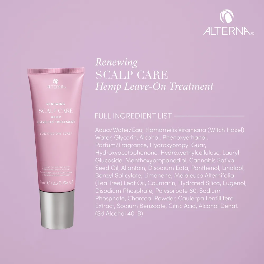 ALTERNA Renewing Scalp Care Leave In Hemp Treatment