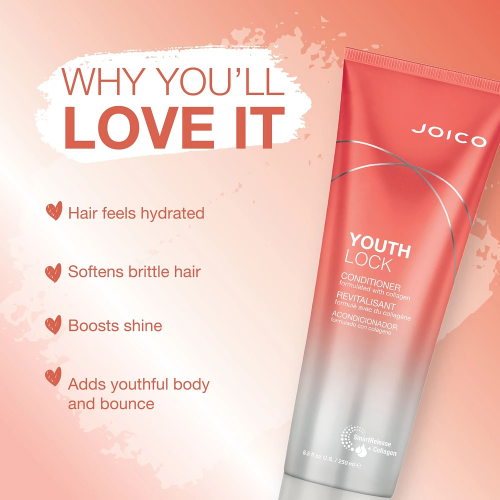 JOICO YouthLock Conditioner Formulated with Collagen