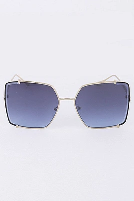 Alya Blue Big Frame Sunglasses