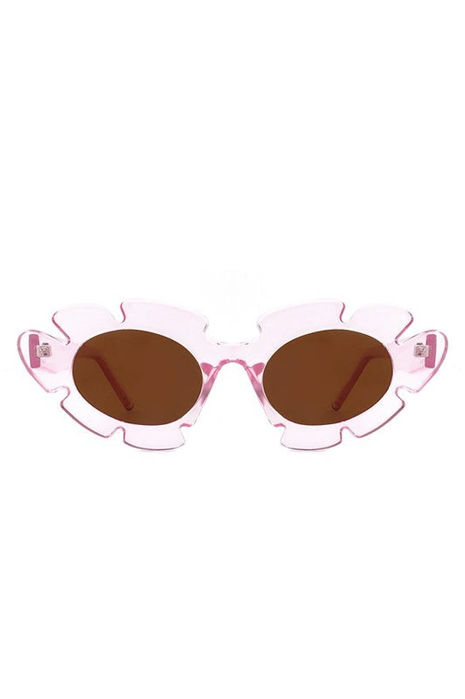 Ginnie Flower Cutout Cateye Sunglasses