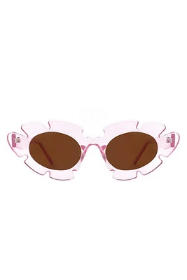 Ginnie Flower Cutout Cateye Sunglasses