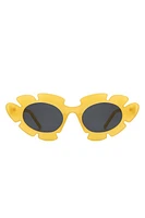 Ginnie Yellow Flower Cutout Cateye Sunglasses