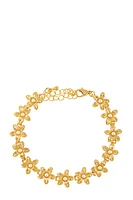 Moira Flower Metal Linked Bracelet