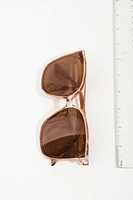 Marnie Grey Large Wayfarer Frame Sunglasses