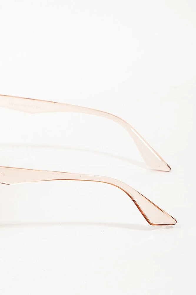 Marnie Grey Large Wayfarer Frame Sunglasses
