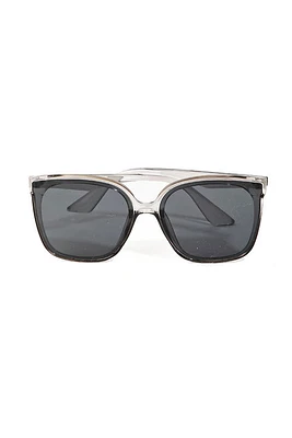 Marnie Grey Large Wayfarer Frame Sunglasses
