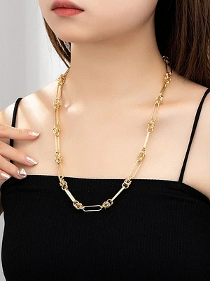 *Sarafini Long Oval Link Chain Necklace