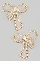 Nativa Pave Ribbon Stud Earrings