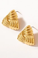 Tommy Triangle Weave Pattern Stud Earrings