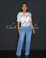 Tieve Light Denim Wide Legs Mom Jeans