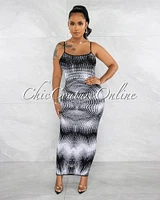 Cueva Print Knit Tank Maxi Dress