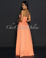 Klana Strapless Belted Cargo Maxi Dress