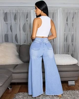 Joella Light Blue Denim Bell Bottom Jeans