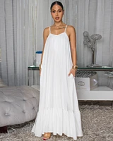 Petrovna Off-White Maxi Dress