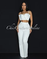 Jeannie Crop Top Pants Set