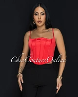 Riley Silky Bustier Top