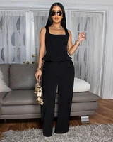 Gaia Peplum Top Pants Set