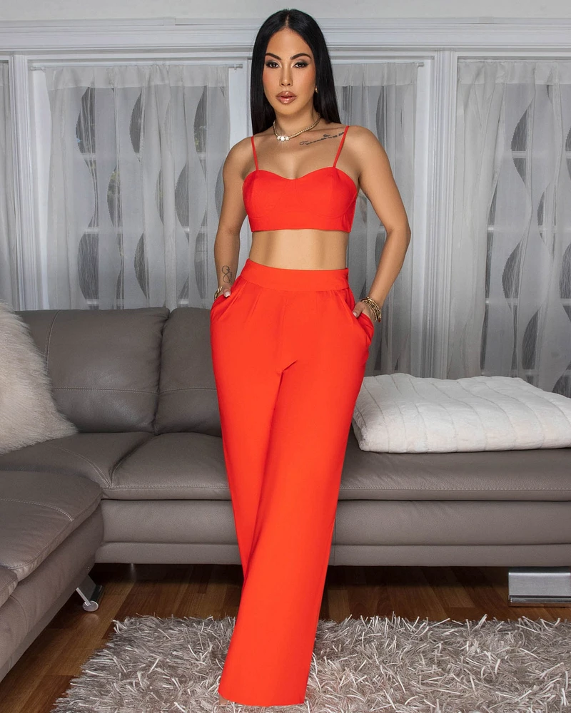 Kingston Red 3 Piece Pants Set