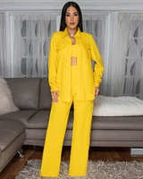 Kingston Yellow 3 Piece Pants Set