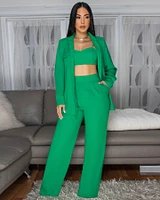 Kingston Kelly-Green 3 Piece Pants Set