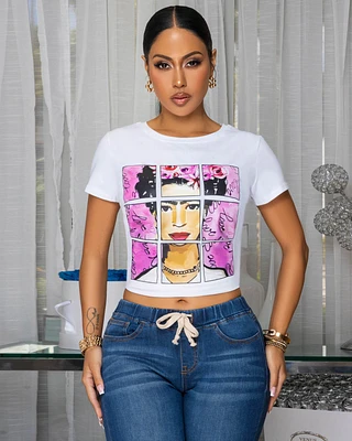 Zillah White Headshot Graphic T-Shirt
