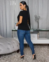 Huddak Dark Denim Washed Jogger Jeans