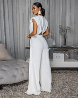 Katalina Off-White Draped Luxe Jumpsuit