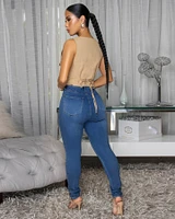 Anjou Taupe Short Vest