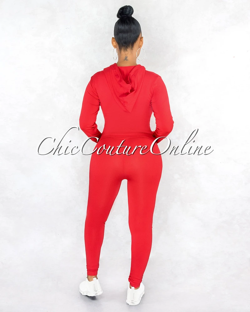 Santia Red Seamless Track Set