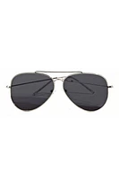 Jerome Silver Frame Aviator Sunglasses